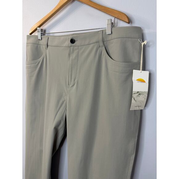 Vuori Men's Meta Pant Athletic Slim Grey Stretch Men's 38 x32 New Preppy - Picture 4 of 12